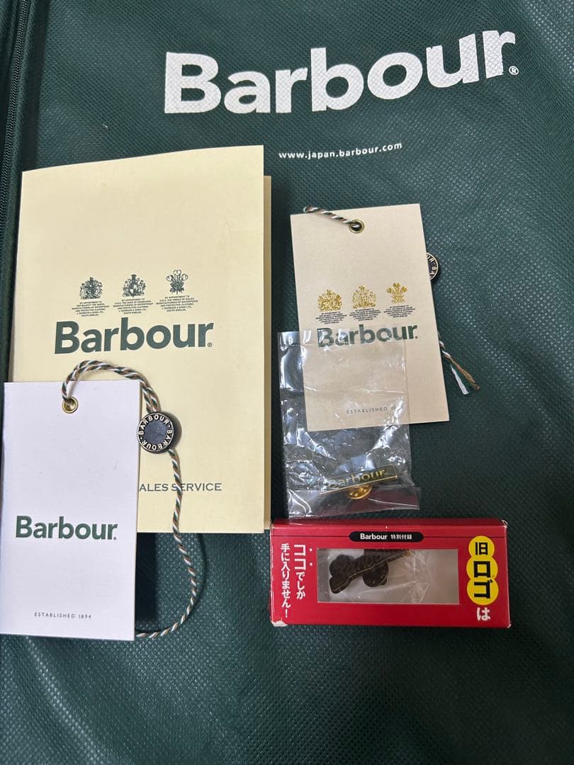 Barbour ビデイルSL36ライナー付属 限定ピンバッジ 英国製 豪華セット