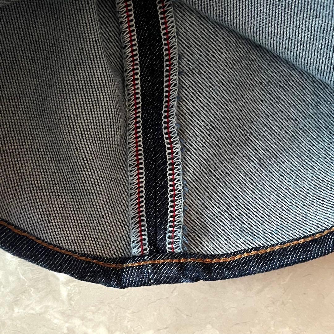 未使用級☆マウジー MVS フレアデニム W24 濃紺 ストレッチ ブーツカット