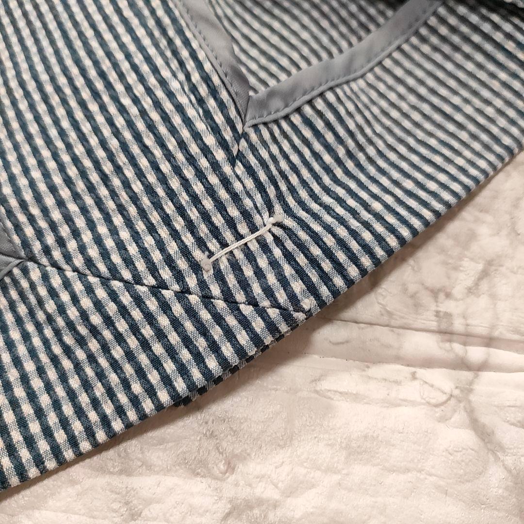 【未使用級】Theory セットアップスーツ シアサッカー チェック ブルー S