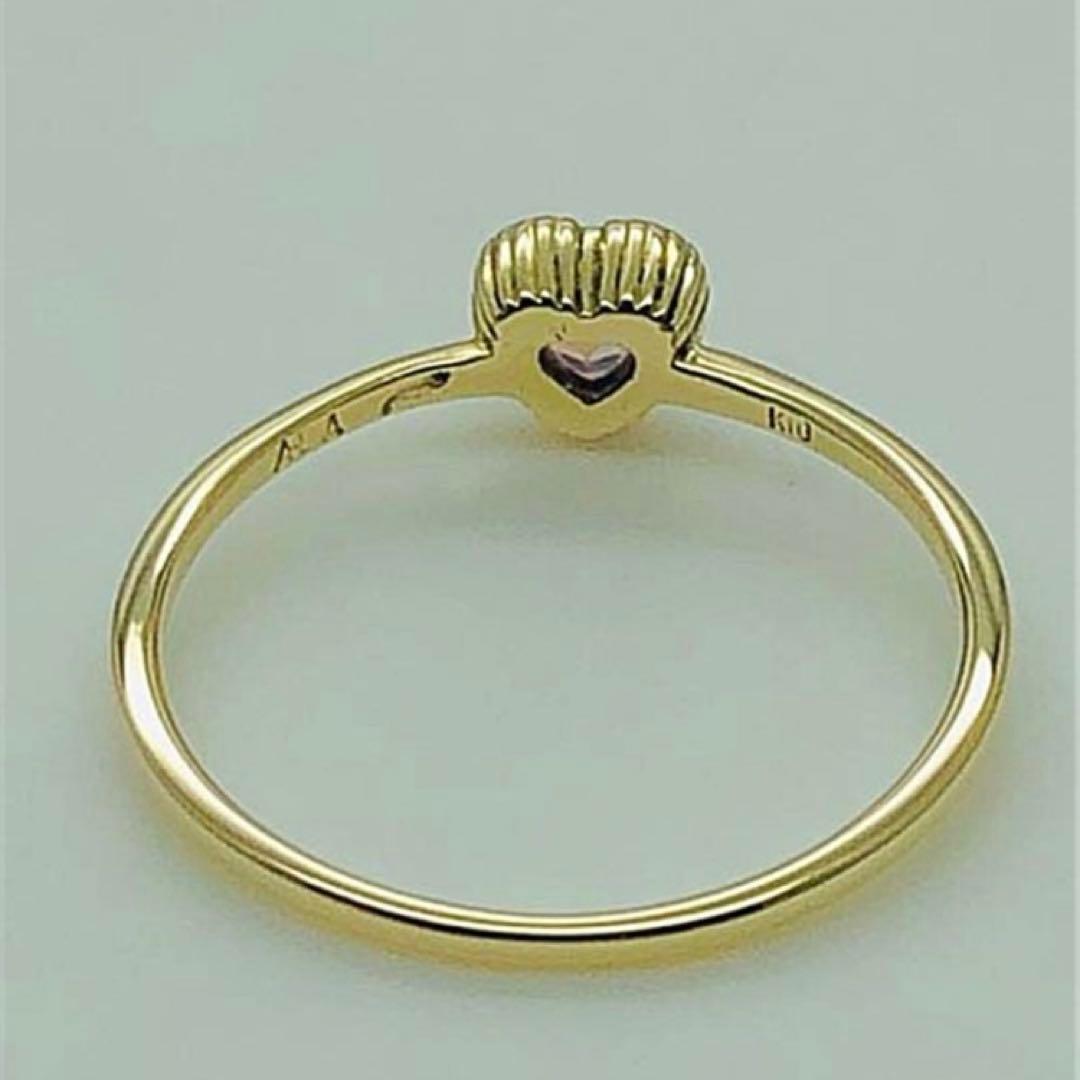 A•D•A k10 YG ハート ルビー リング　　8号