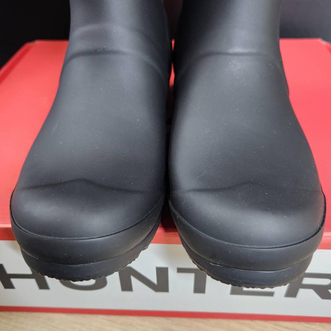 ★未使用　HUNTER　レインブーツ　ショート バック アジャスタブル　UK5