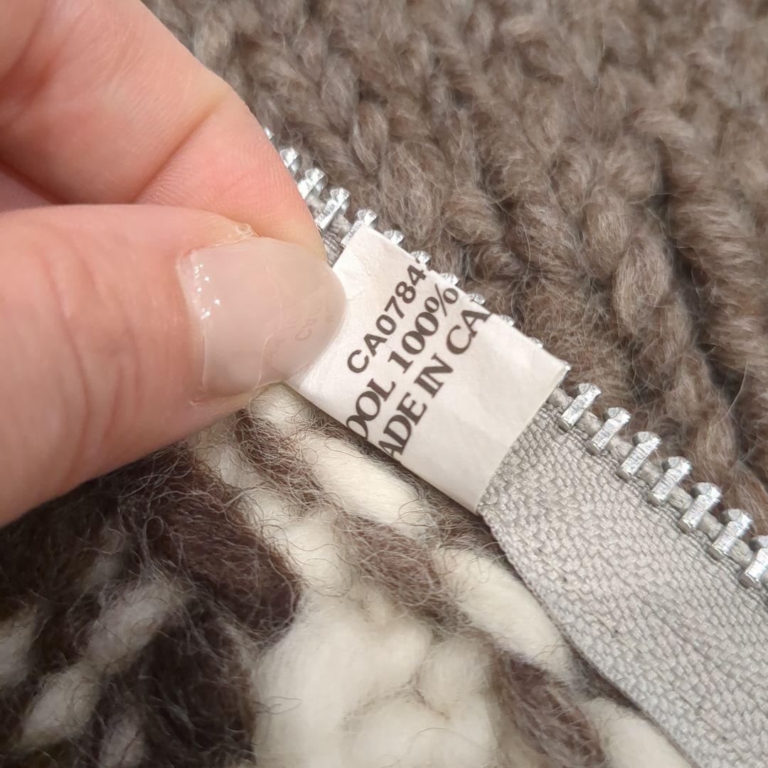 【新品/未使用】カナダ製/カウチンセーター/サイズ46(XL-3L相当)ラスト1