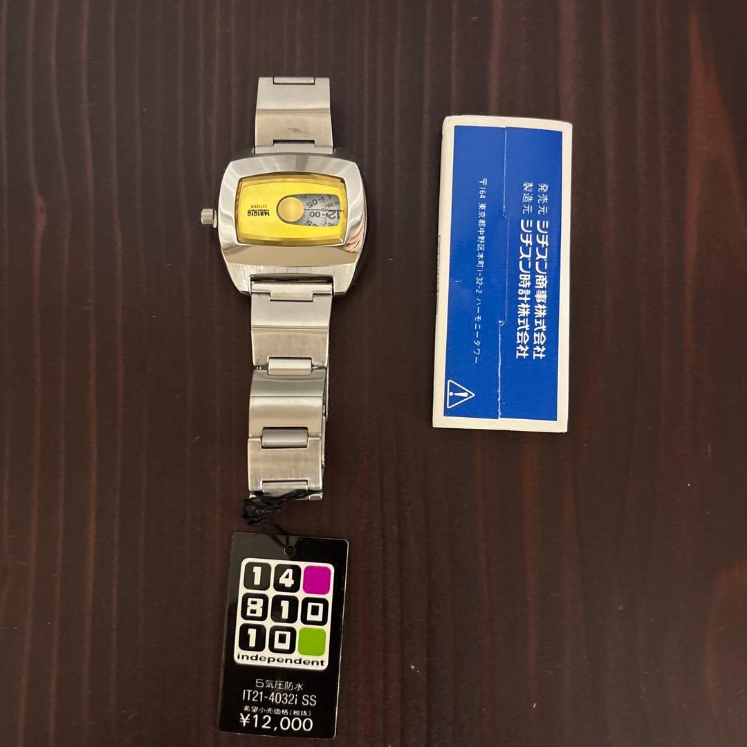 IT21-4032i SS 腕時計　取り扱い説明書付き　アナログクオーツ