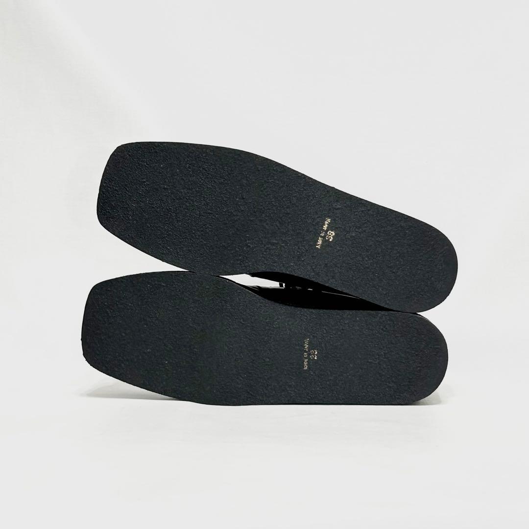 ■定5.4万 ピッピシック 38 レースアップシューズ ローファー 黒 ブーツ