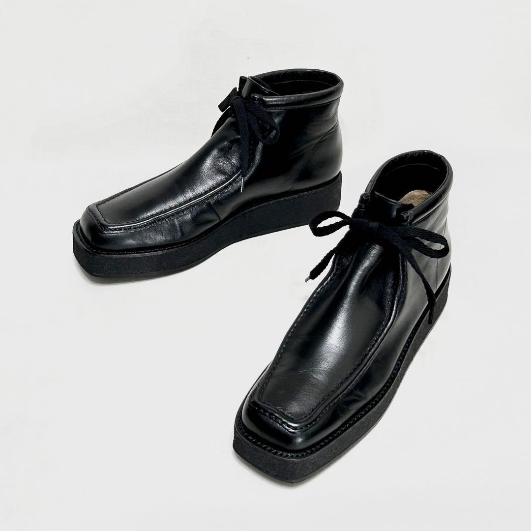 ■定5.4万 ピッピシック 38 レースアップシューズ ローファー 黒 ブーツ