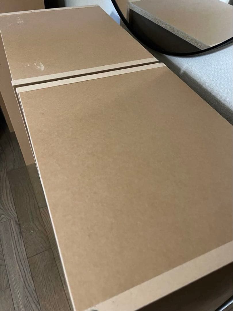 ① 無印良品　パルプボードボックス　3段　2個セット