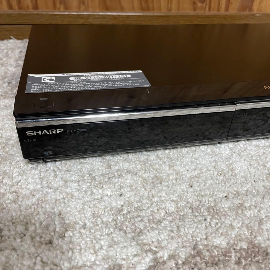 全国送料無料✨SHARP✨ ブルーレイレコーダーBD-HDW80 2011年製