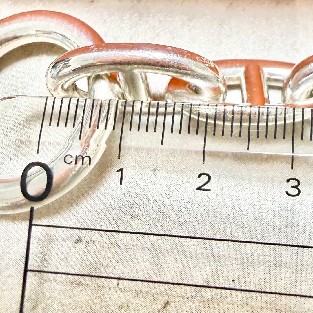 エルメス シェーヌダンクル 925 TGM 12コマ ブレスレット 箱付き