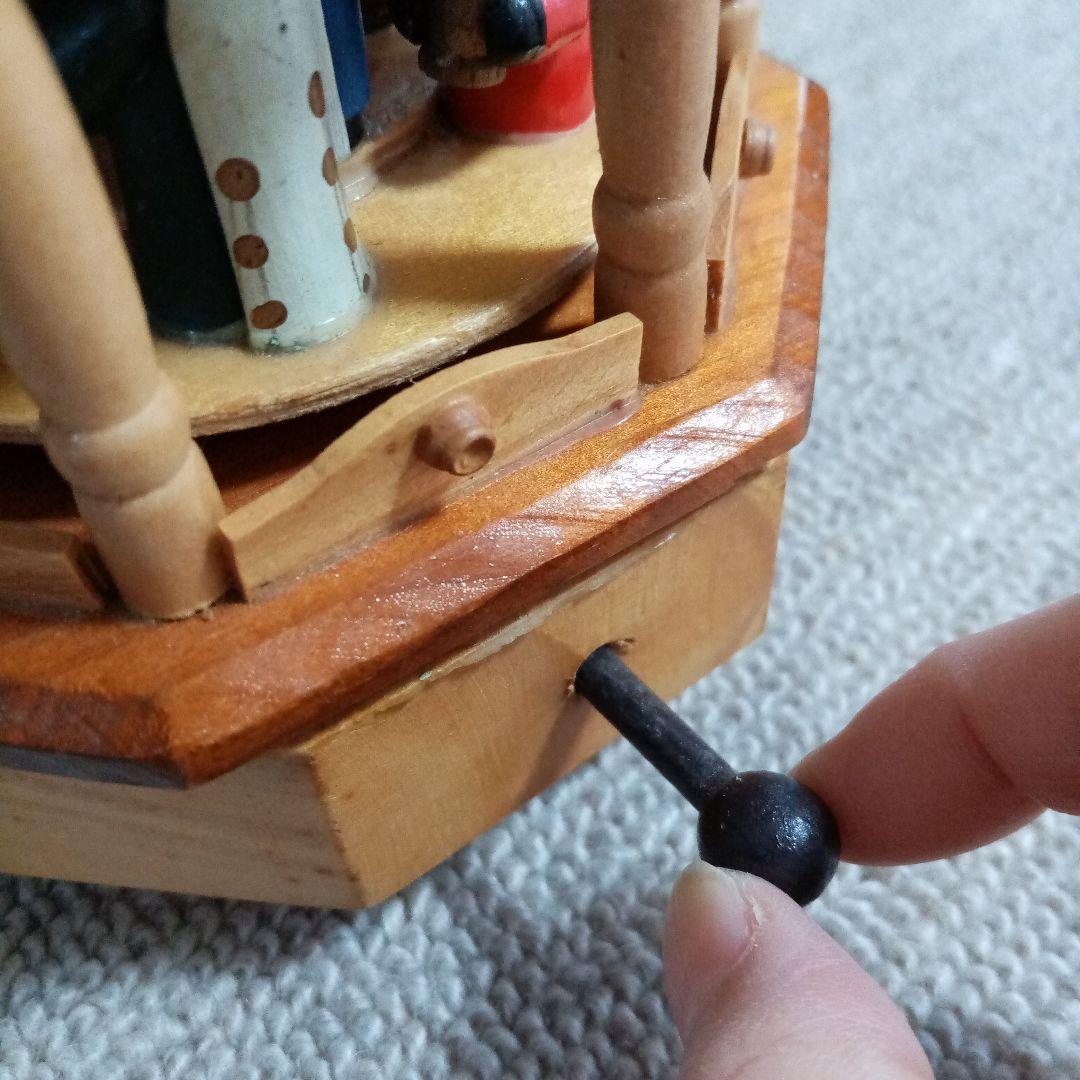 ドイツ製　くるみ割り人形&オルゴールツリー（木製、回転式）