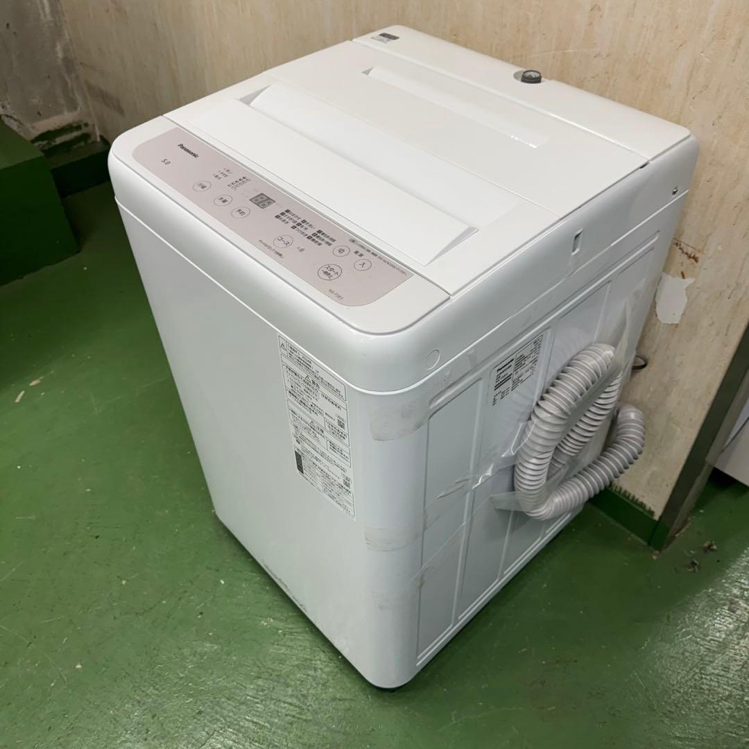 166 パナソニック 2024年製　洗濯機　5キロ　小型　一人暮らし　ホワイト