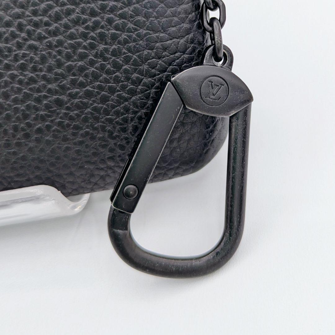 Louis Vuitton ブラック ヴィトン LV アエログラム ケース