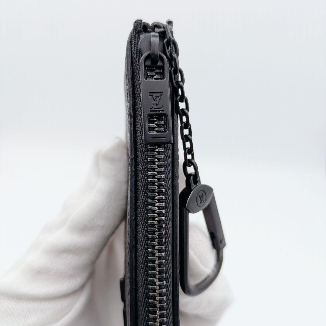 Louis Vuitton ブラック ヴィトン LV アエログラム ケース