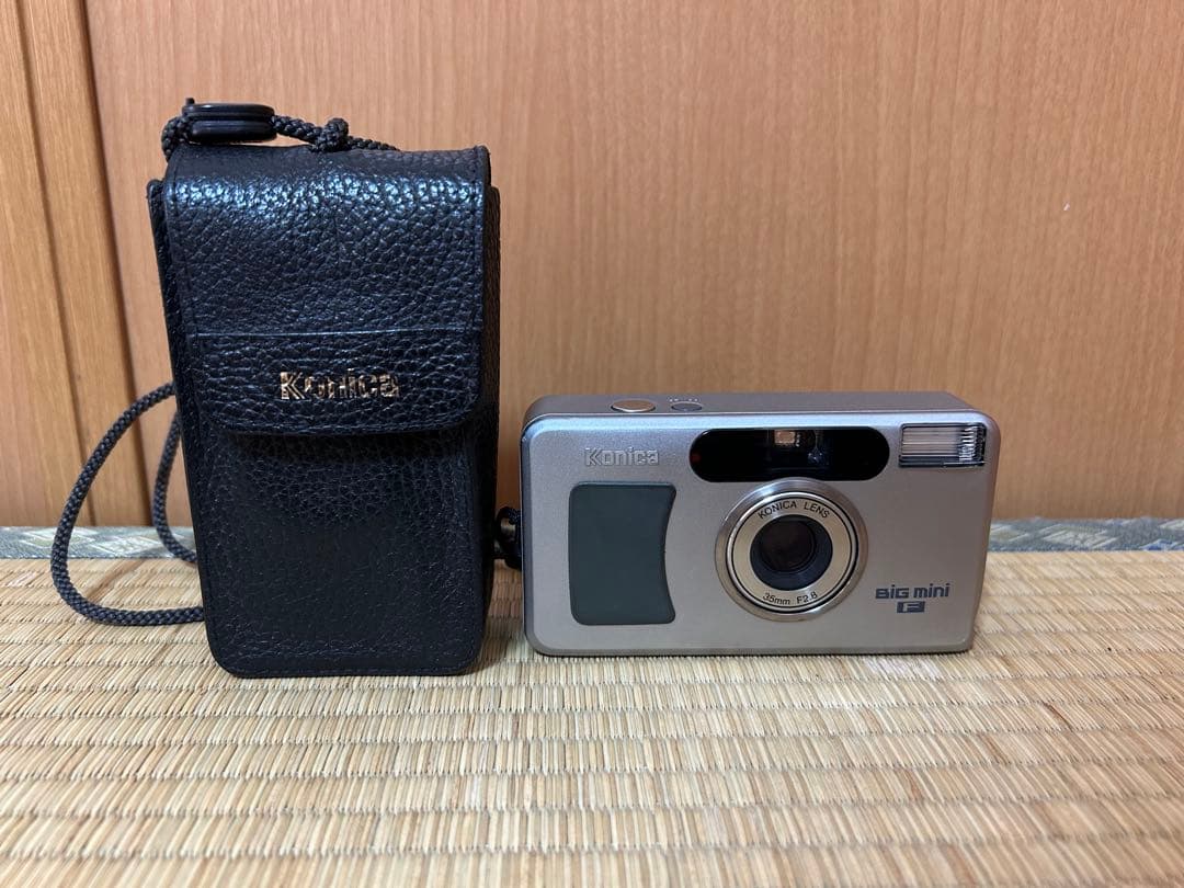 ゆ*中様 【動作確認済】Konica BiGmini Fフィルムカメラ ケース付