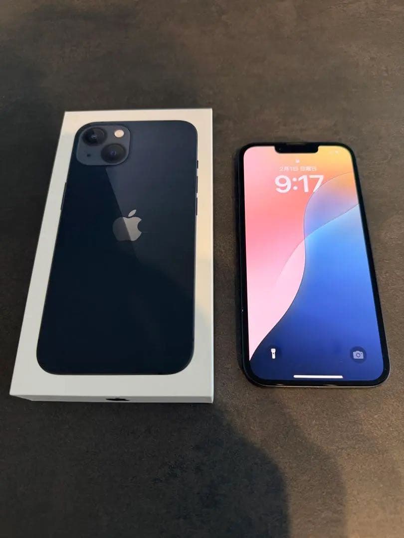 【美品】iPhone13 ミッドナイト 128GB 箱有　本体
