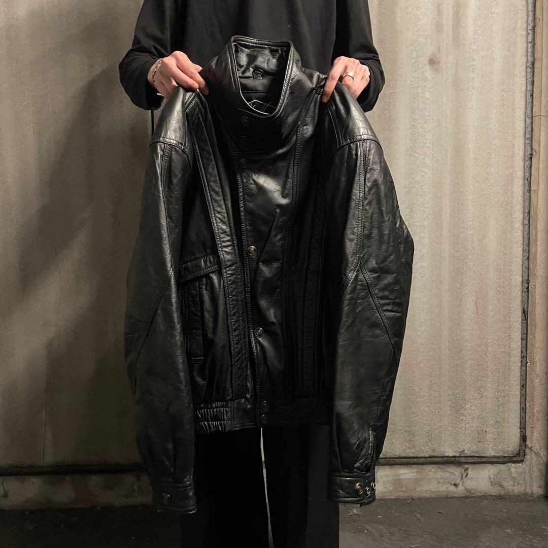 希少 レザー ハリトンジャケット フライトブルゾン ショート丈 archive