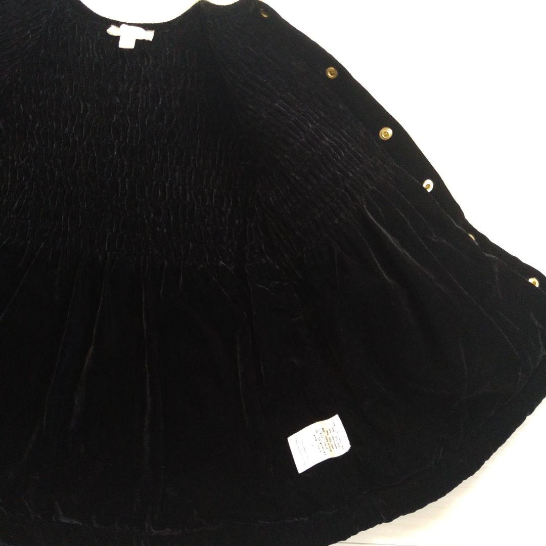 Bonjour diary ベロア キルティングコートドレス2Y