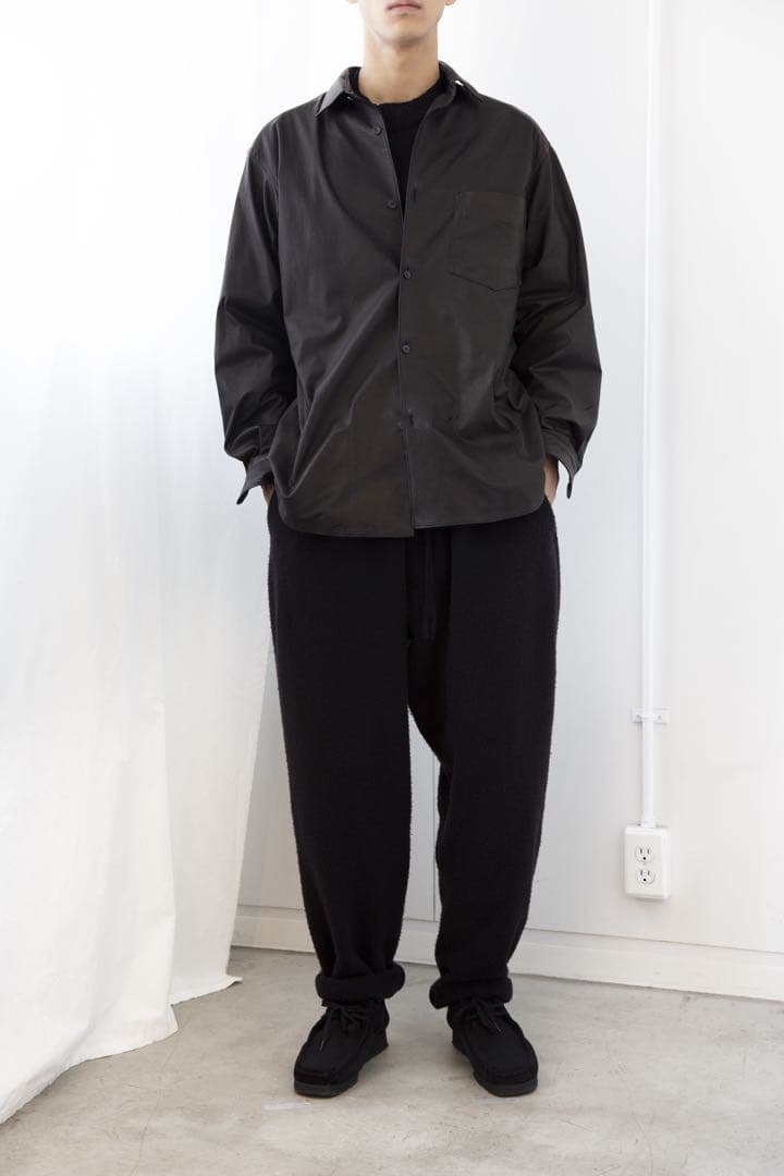 COMOLIコモリ20AW ディアスキン レザーシャツ ジャケット サイズ1