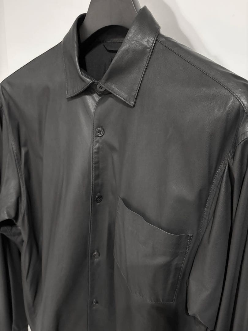 COMOLIコモリ20AW ディアスキン レザーシャツ ジャケット サイズ1