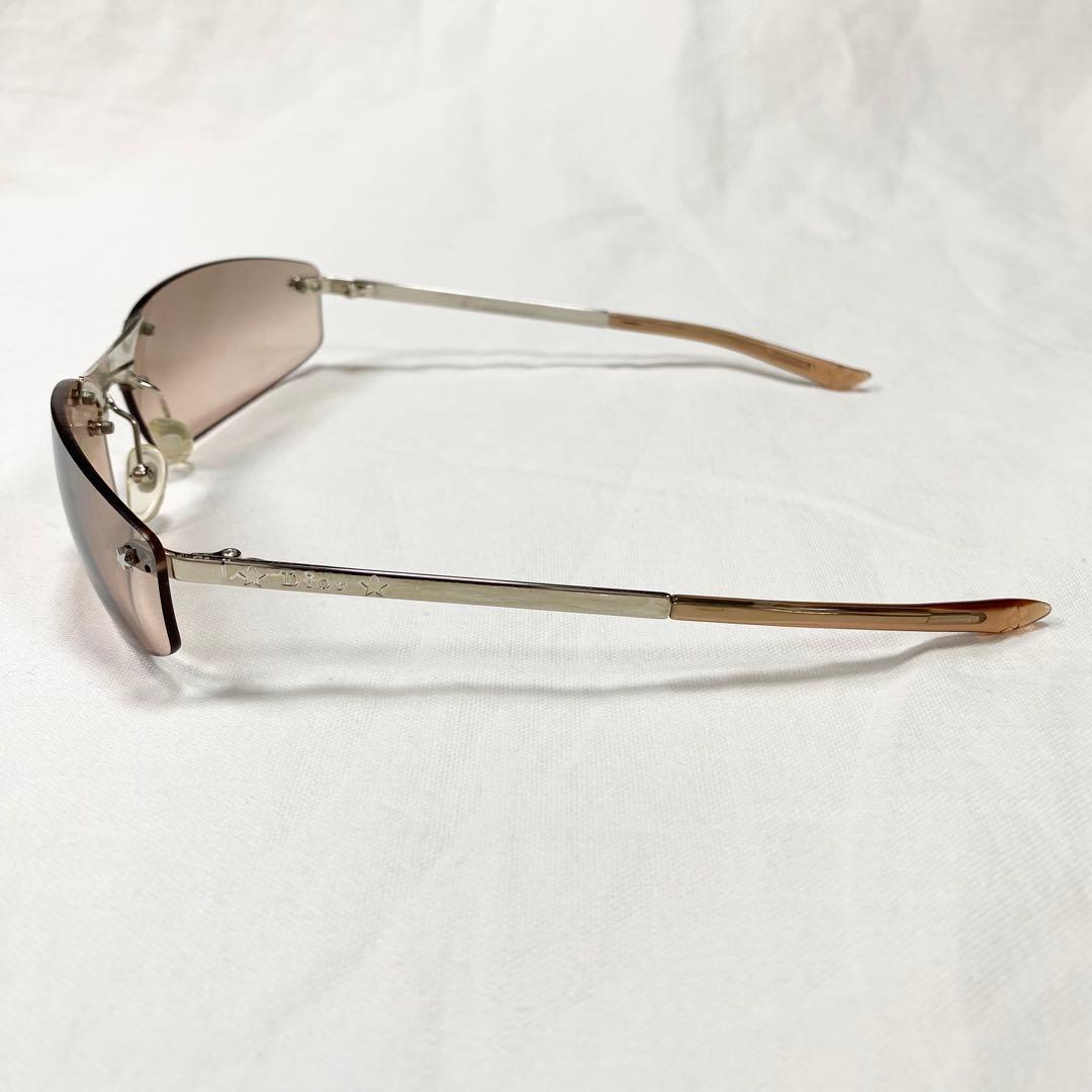 美品✨Christian Dior MINIPOP リムレスサングラス ブラウン