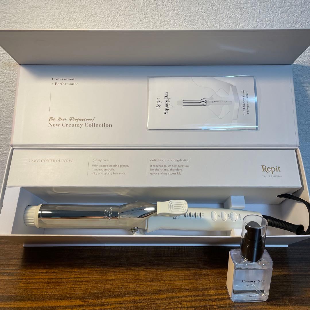 Repit スクエアバー 32mm レピ メモリードロップ ヘアオイル クレイツ