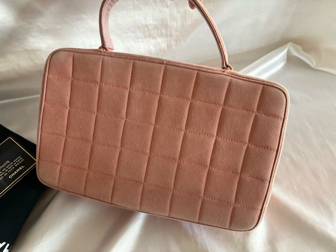ローズマリー様♡CHANEL スエード　バイカラー　ハンドバッグ