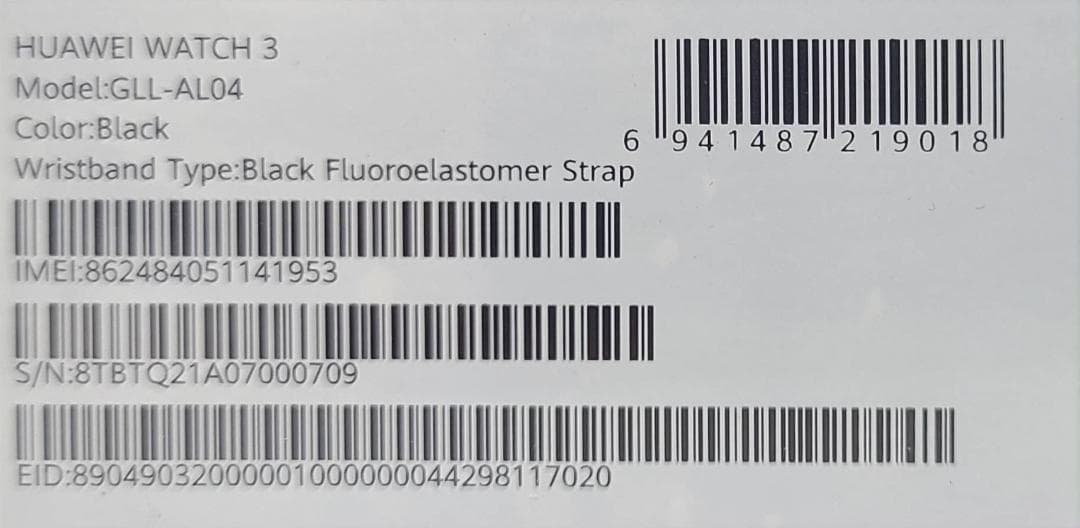 【未開封】HUAWEIWATCH 3 スポーツモデル スマートウォッチ