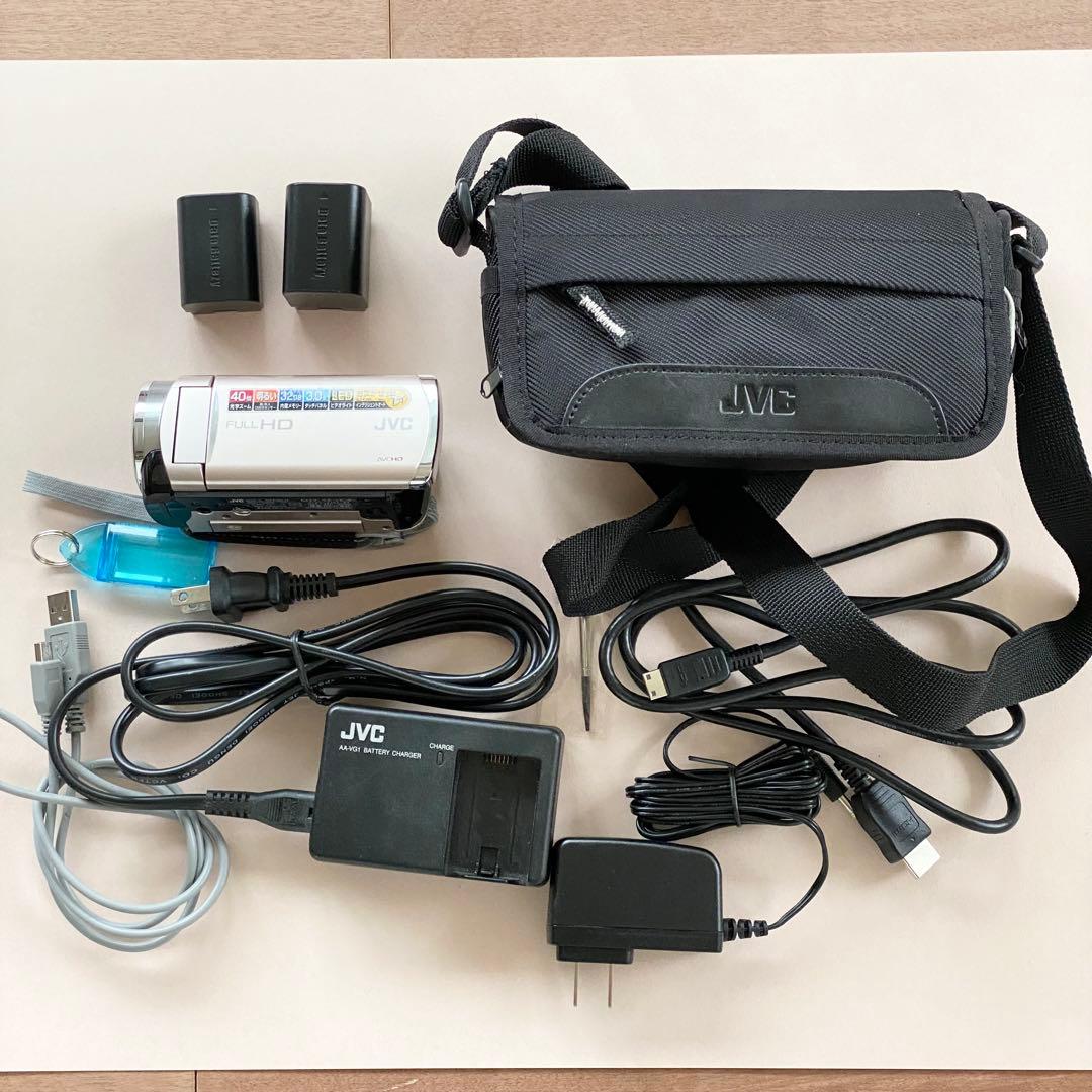 JVC GZ-E265 ビデオカメラ　エブリオ　バッテリー長時間対応のおまけ付き