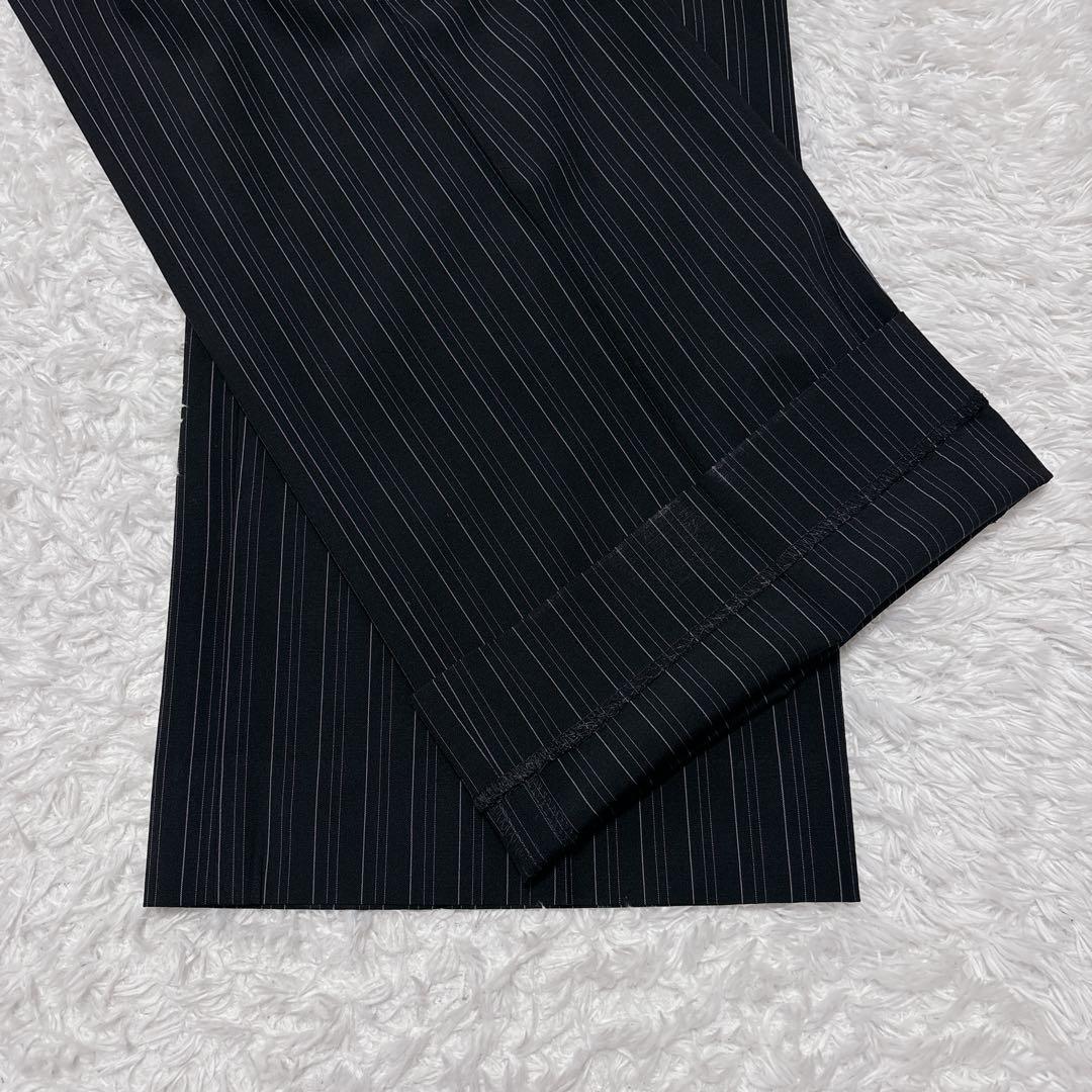 白タグ✨MaxMara マックスマーラ パンツスーツ ピンストライプ 黒 38
