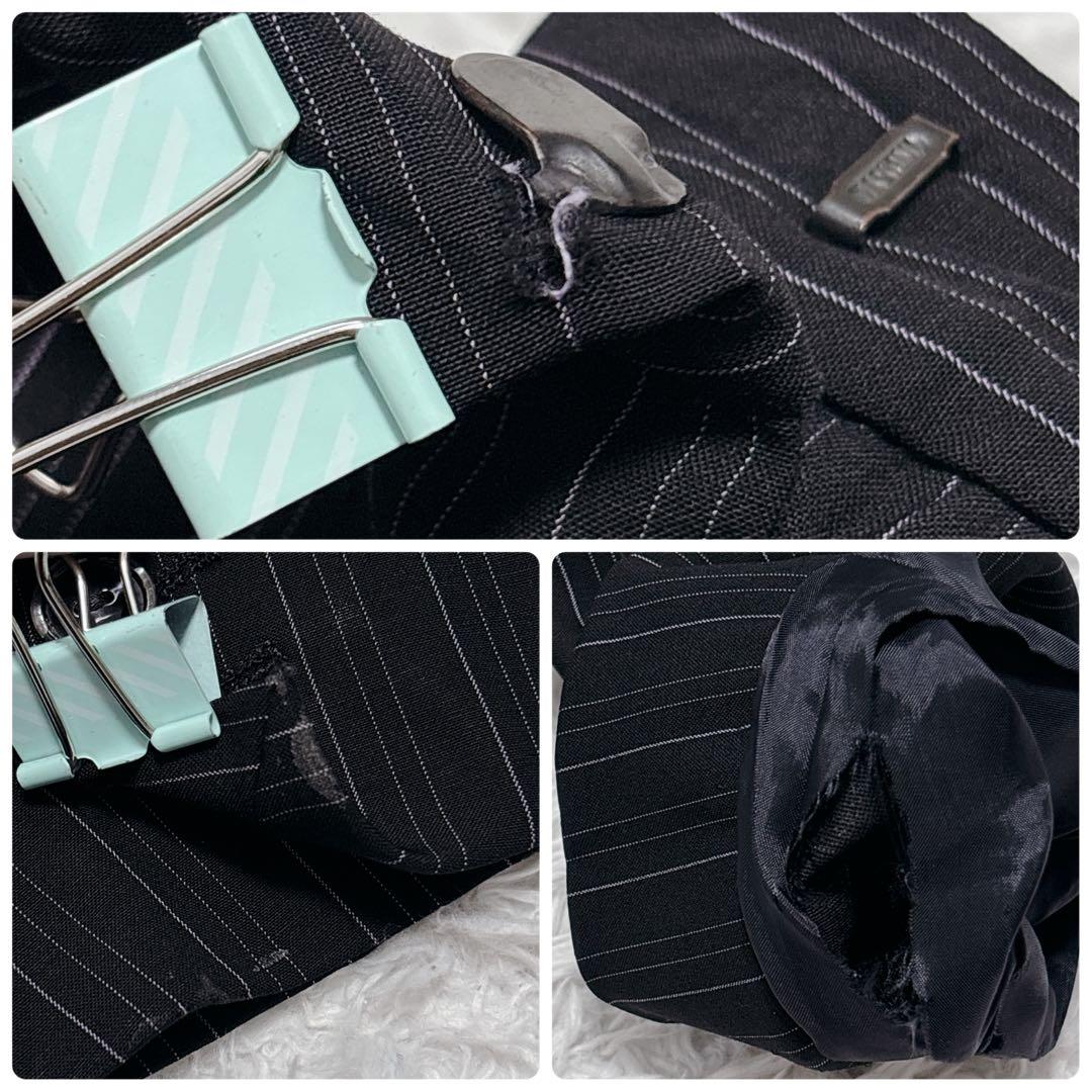 白タグ✨MaxMara マックスマーラ パンツスーツ ピンストライプ 黒 38