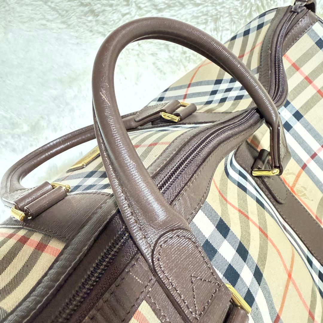 【値下げ中】Burberry ボストンバッグ 大容量 ノヴァチェック バーバリー