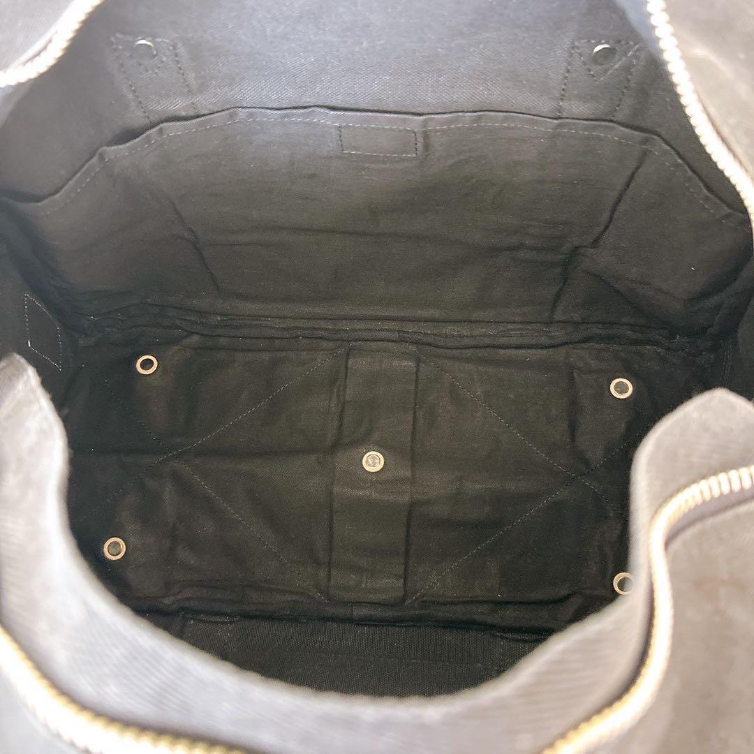 一澤新三郎帆布 2way ショルダーバック ボストンバック ブラック