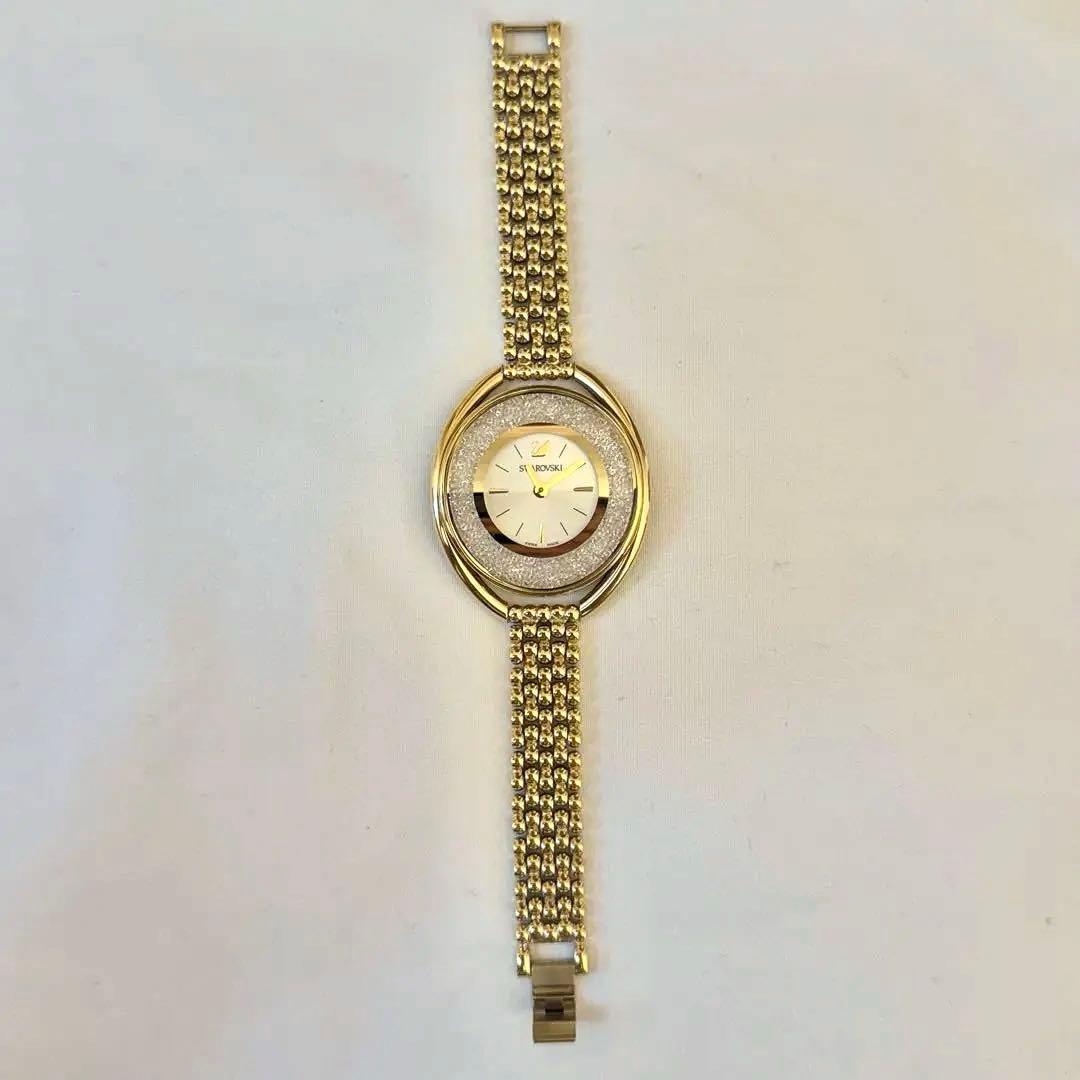 美里 Swarovski ゴールド 腕時計 箱付き