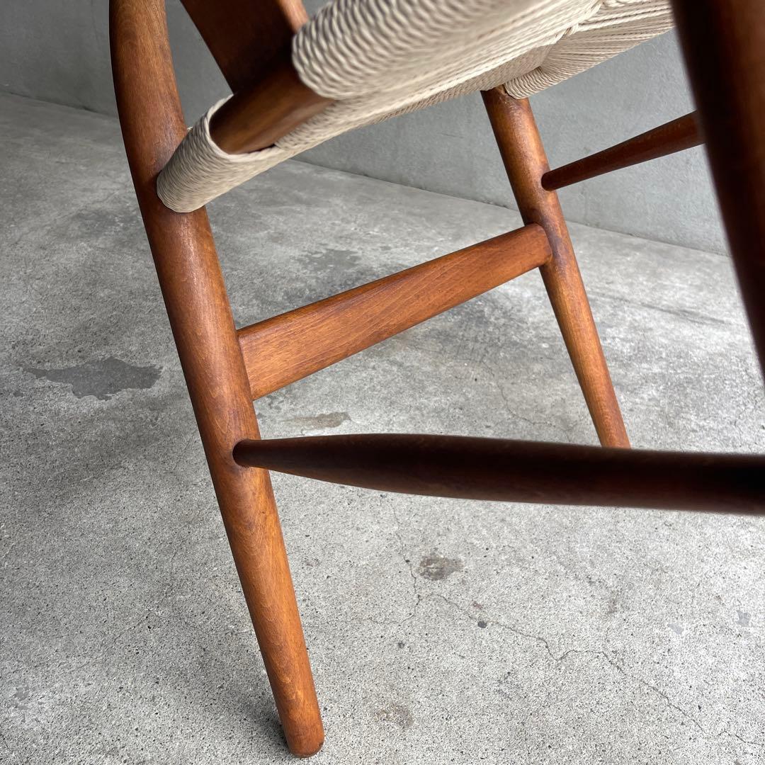 正規品 座面張り替え　70sカールハンセン＆サン CH24 (Yチェア)オーク材