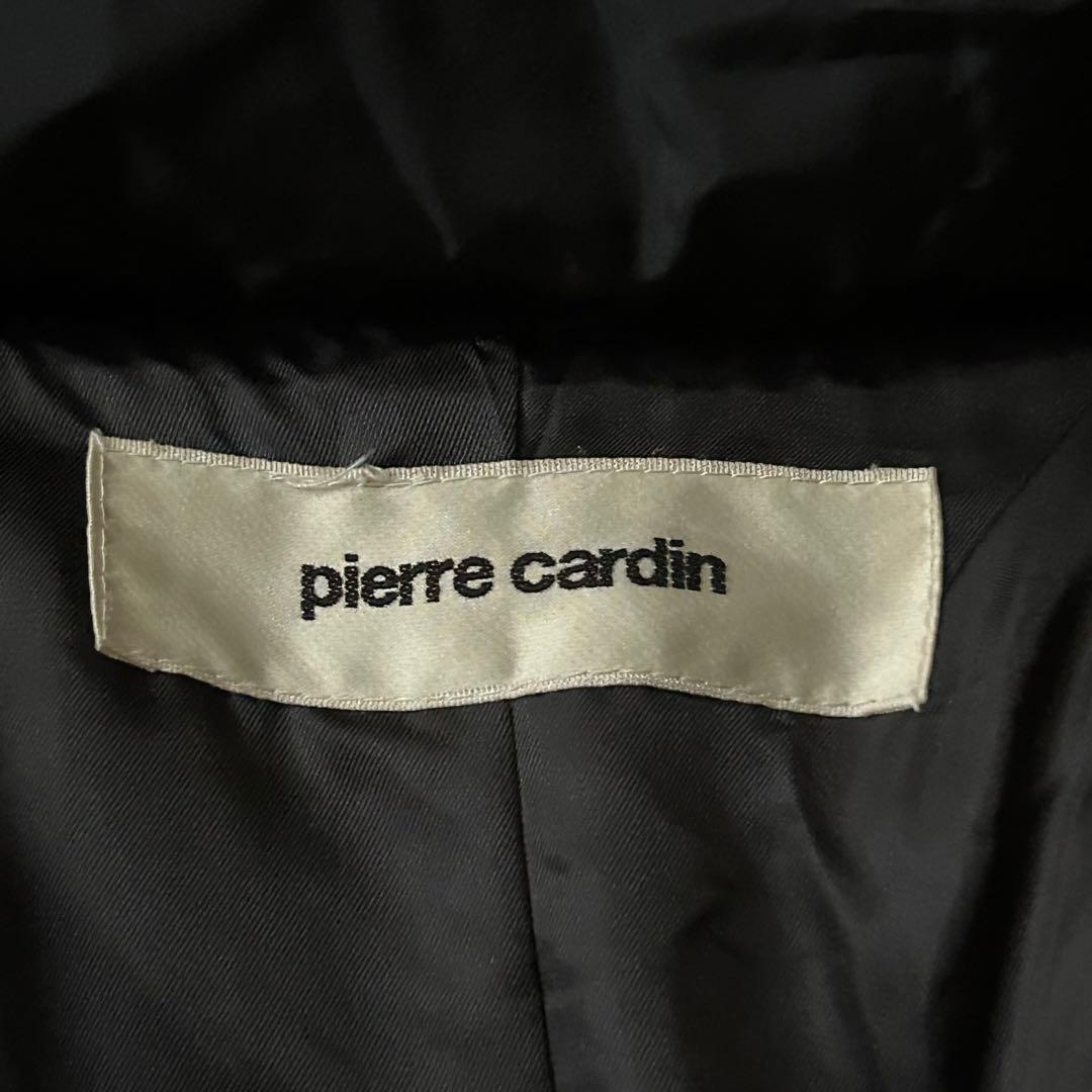 極美品 ピエールカルダン フォックスファー ダウンコート Aライン ベルト 黒