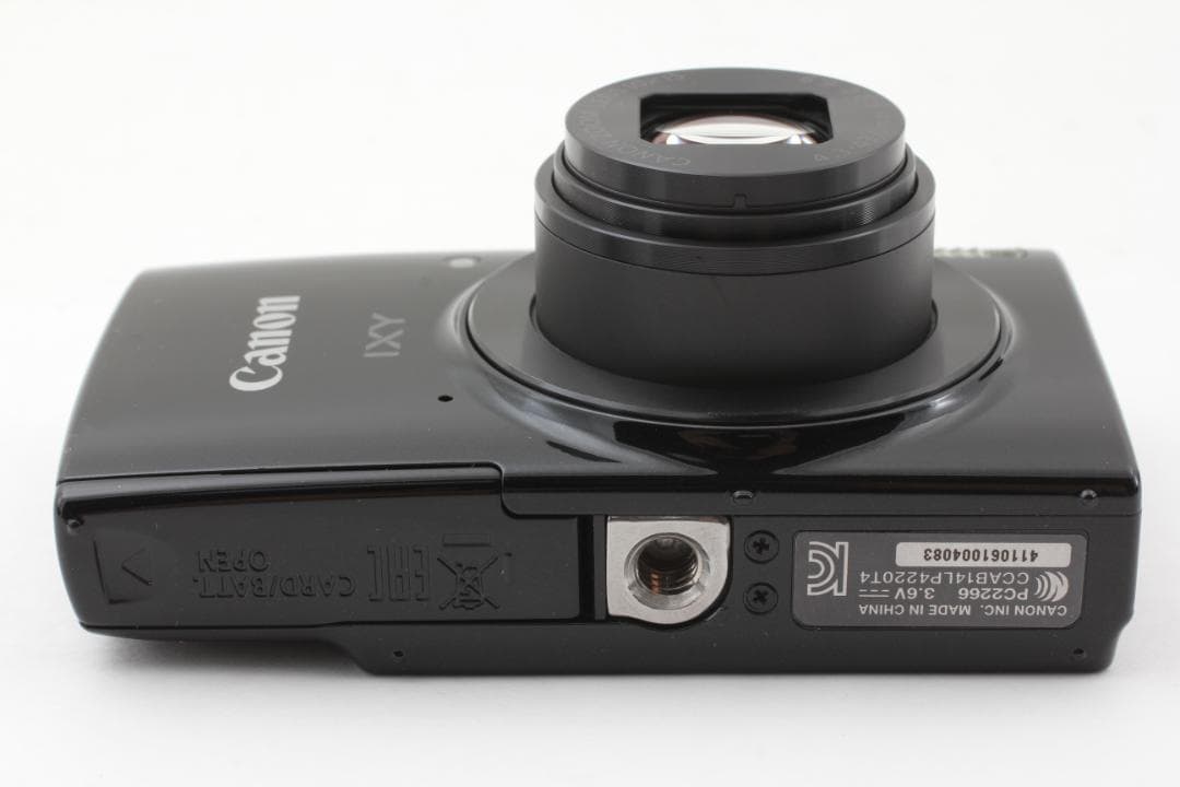 美品 Canon IXY 190 ブラック コンパクトデジタルカメラ セット
