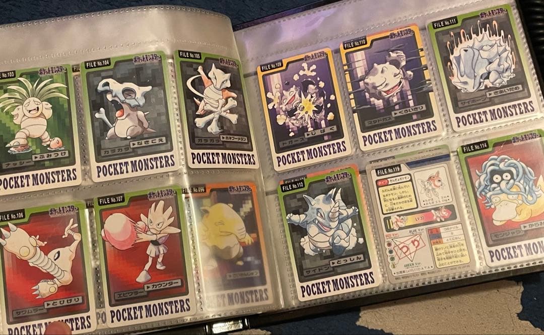 ポケットモンスター　カードダス　ポケモンカードセット　ファイル 99種類