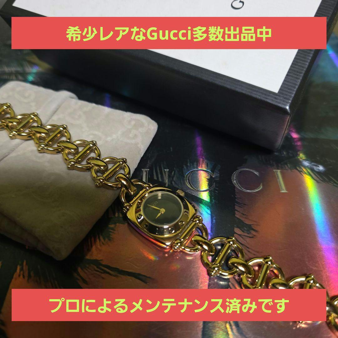 ⭐【美品希少レア】グッチGUCCI6400Lゴールド腕時計(稼働品)
