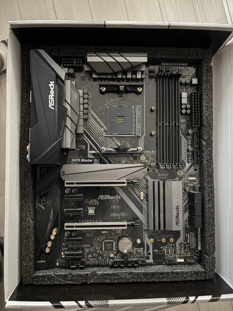 ASRock X470 Master SLI マザーボード+ 2700x CPU