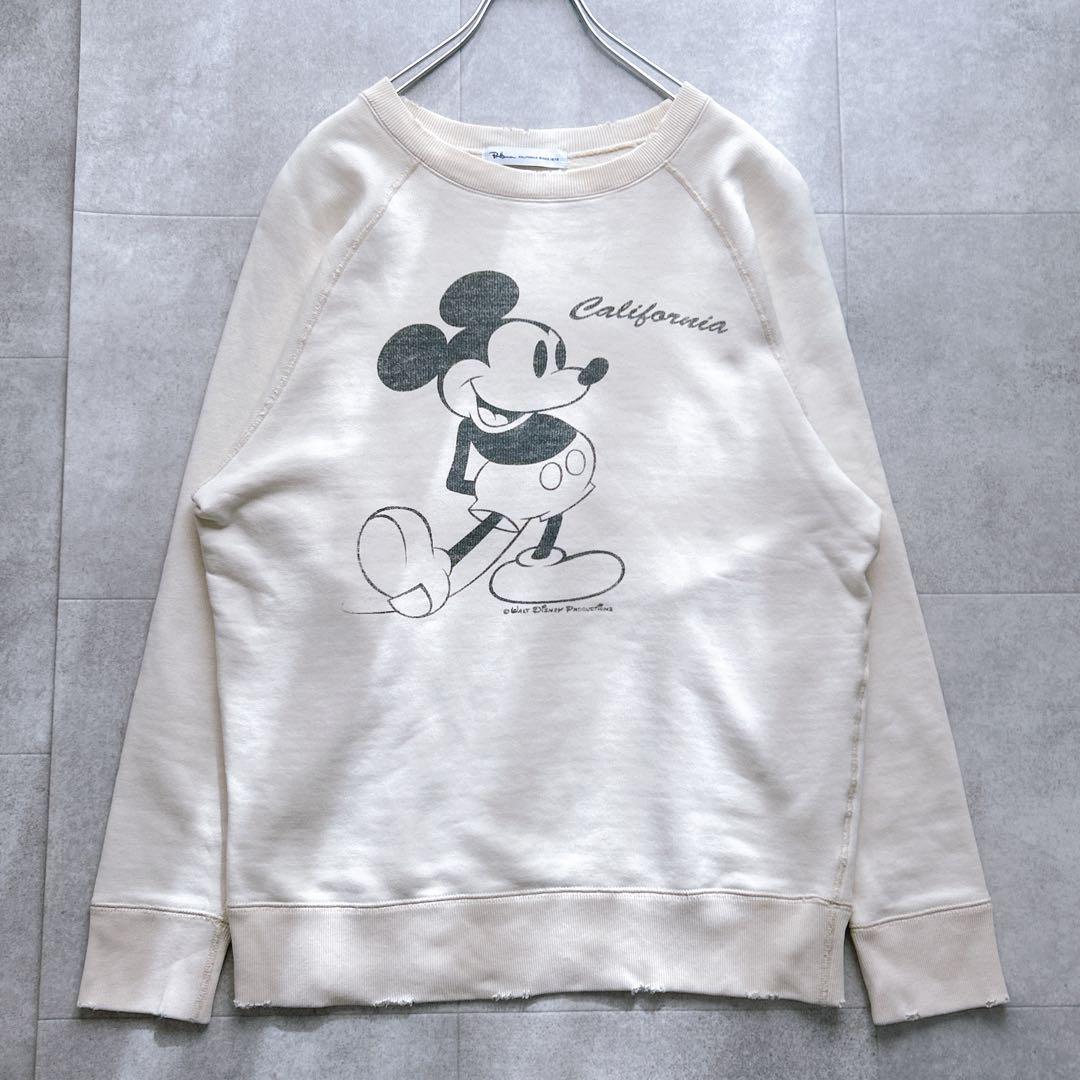 美品✨RonHerman ロンハーマン ミッキー ダメージ加工 スウェット L