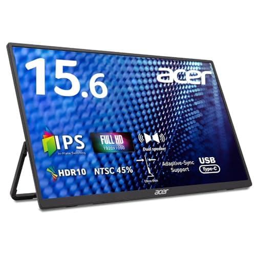 Acer モバイルモニター 15.6インチ フルHD IPS 非光沢 700gm