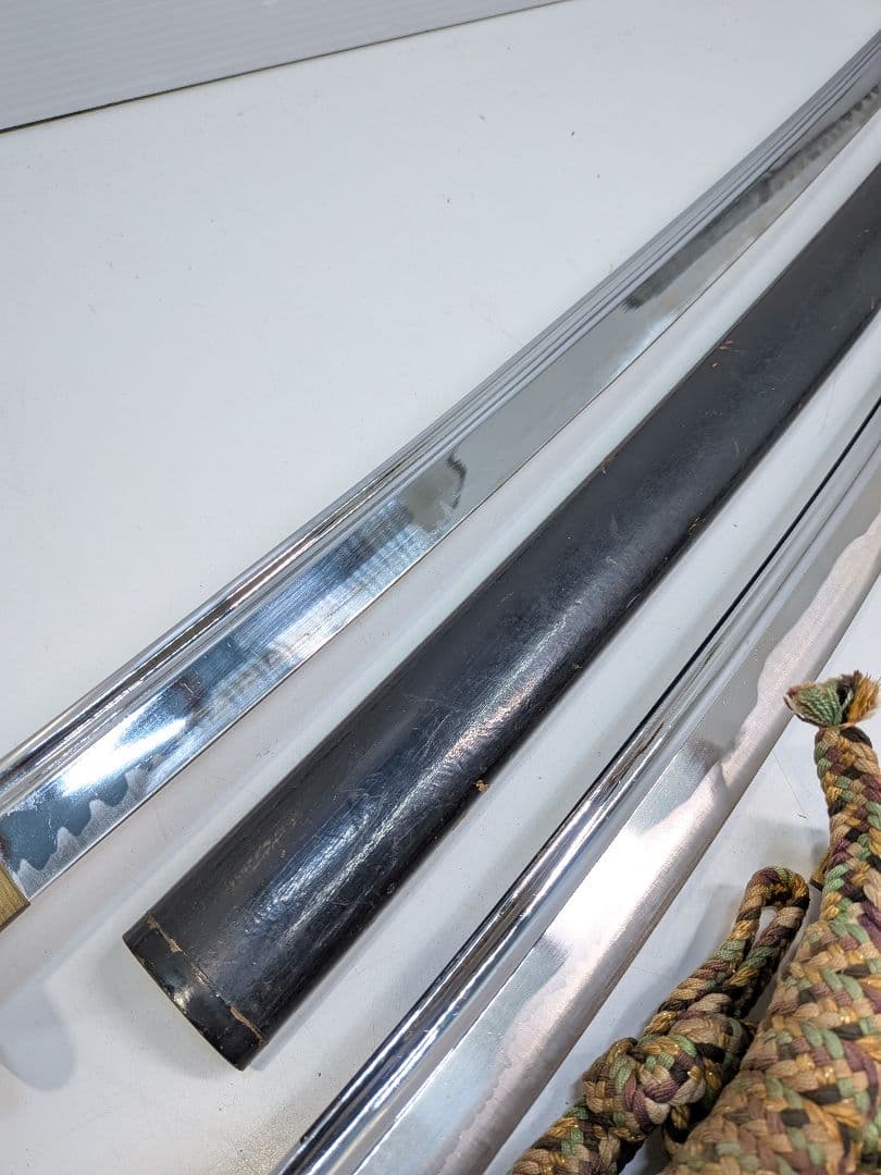 P023 ​模造刀 2本セット 鉄製 太刀 打刀 日本刀 美術刀 ディスプレイ用