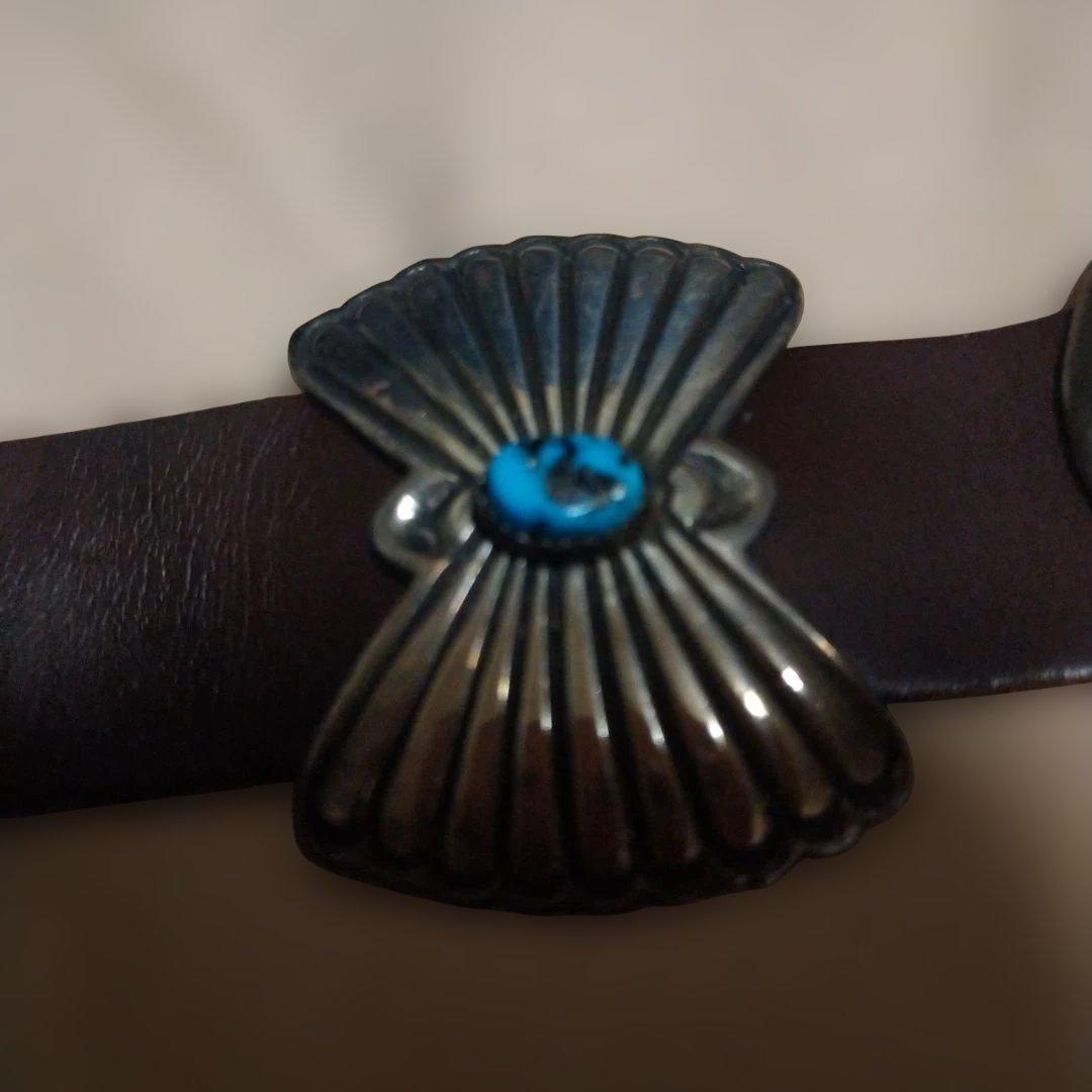 平屋ナバホ族　コンチョベルト 12連　希少