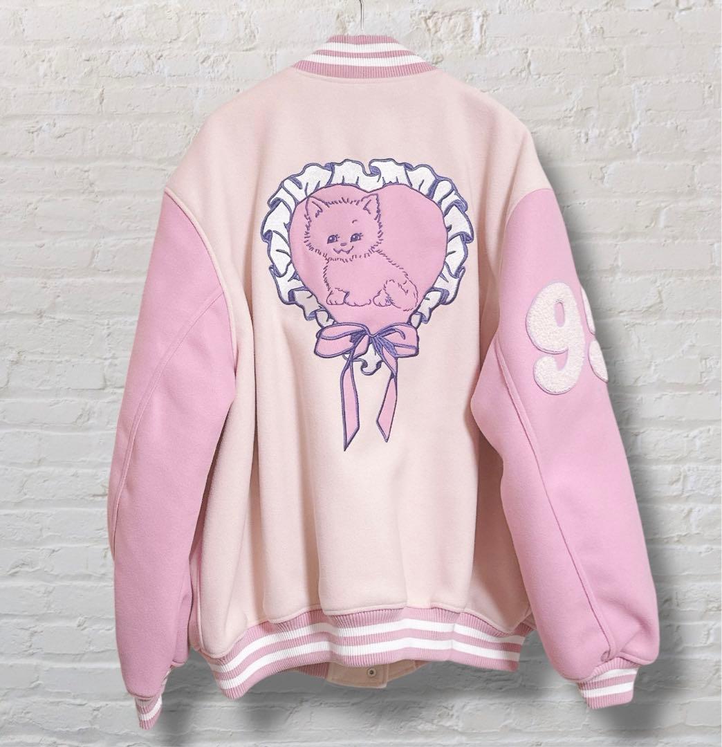 キャンディストリッパー スタジャン ブルゾン ピンク リボン 新品タグ無し