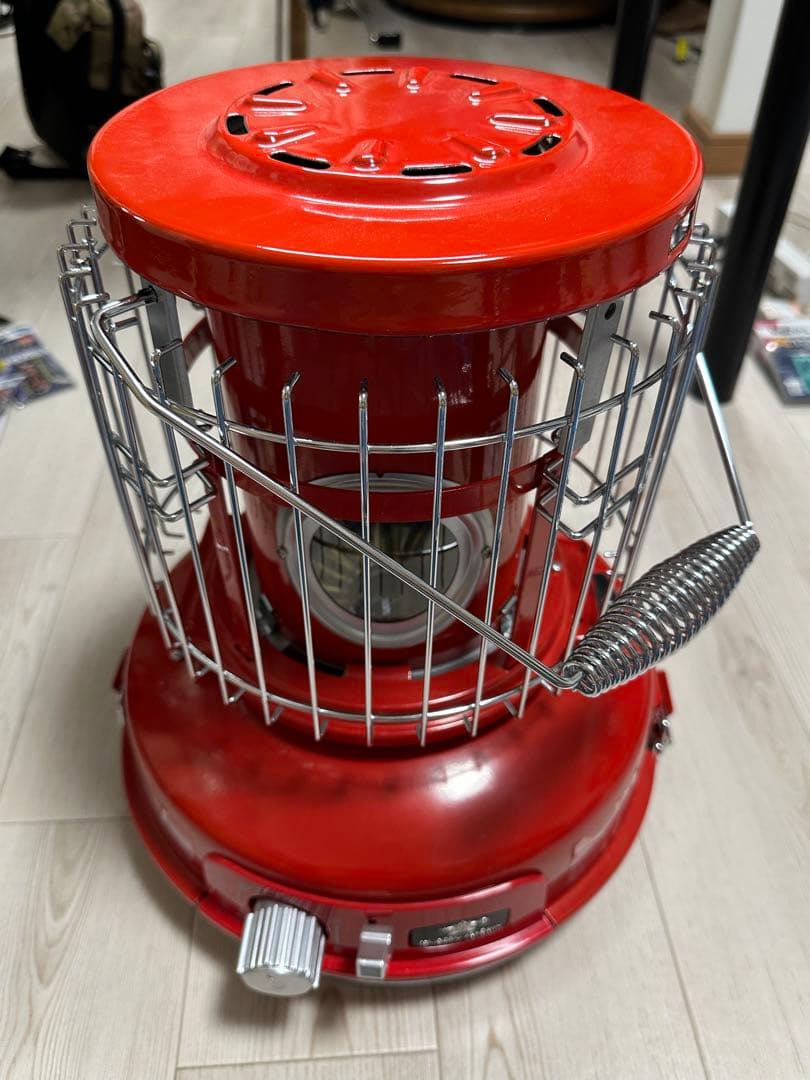 センゴクアラジンポータブルガスストーブ(レッド) 専用袋付き