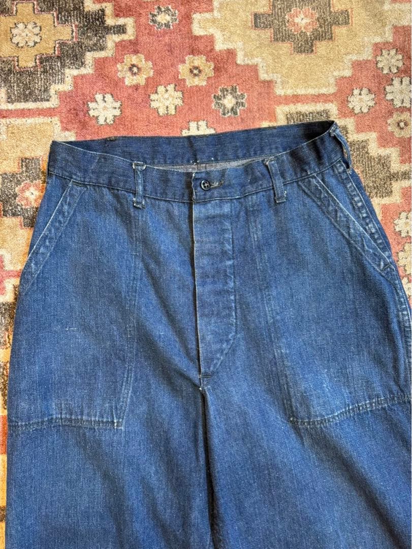 あ*た様 スペシャルビンテージ40sWWII US NAVY デニムトラウザース