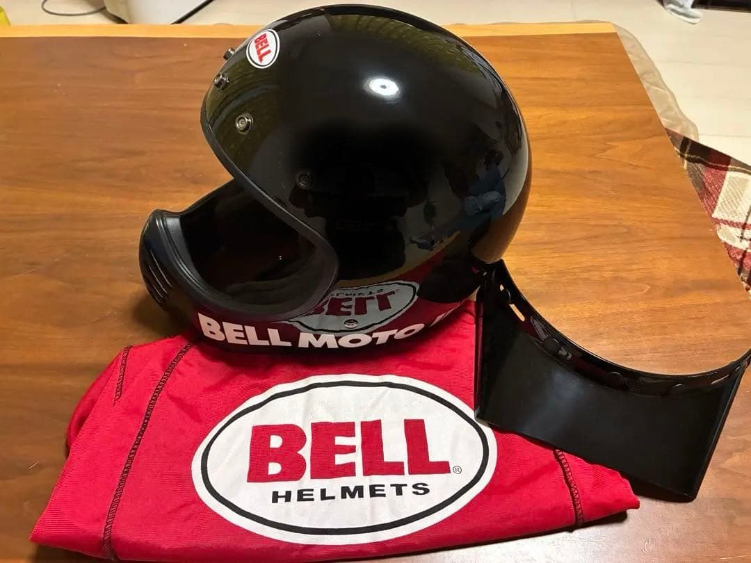 BELL MOTO 3 ブラックフルフェイスヘルメット Mサイズ
