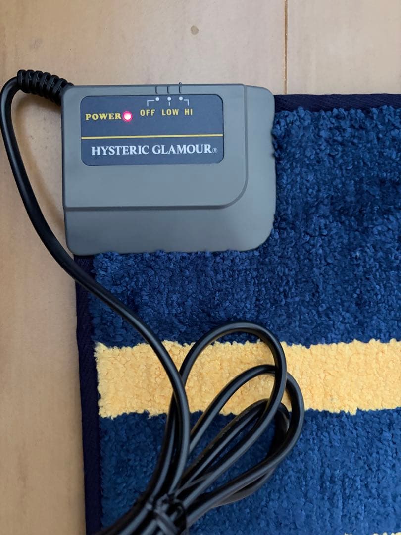 HYSTERIC GLAMOUR 電気ホットカーペット ネイビー/イエロー