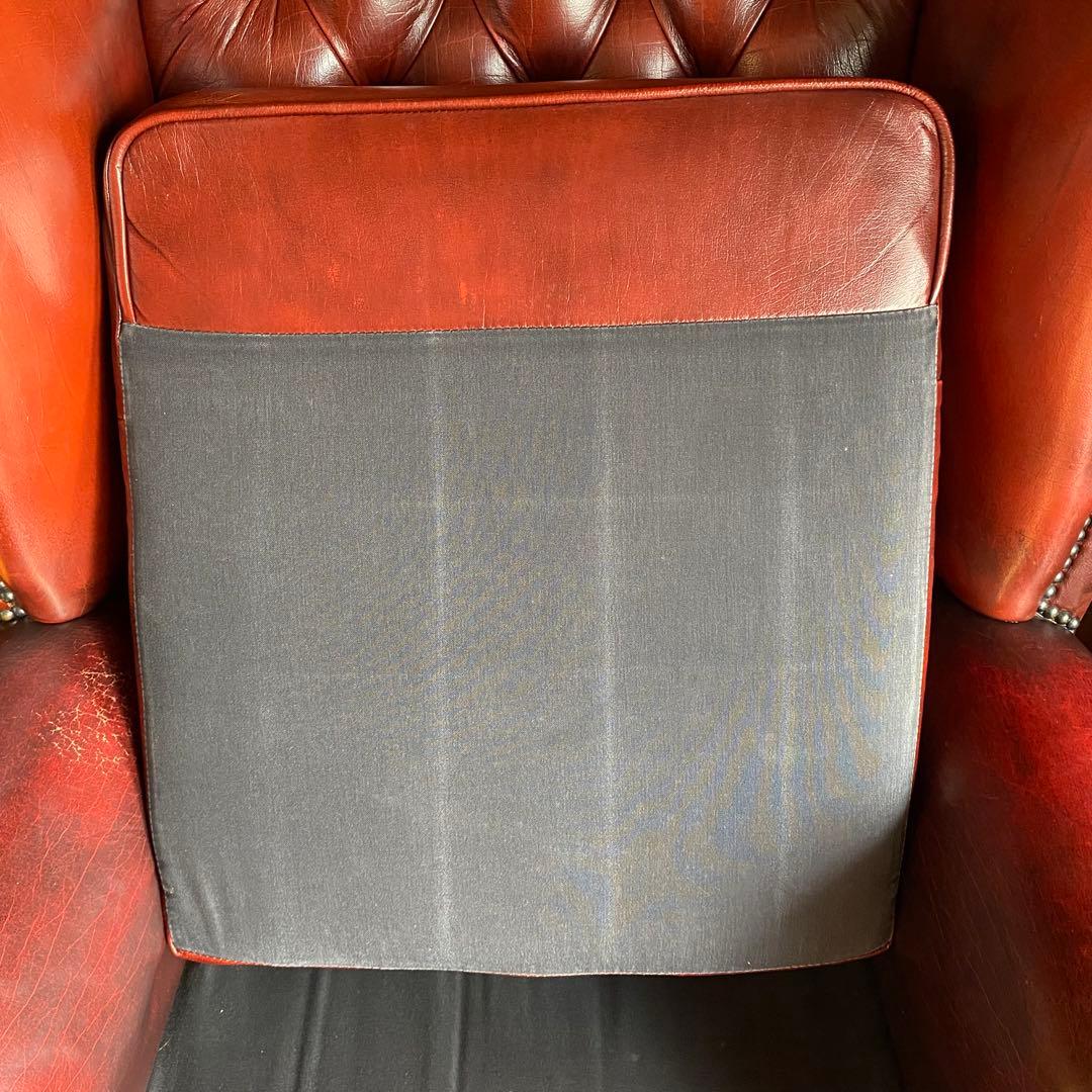 【お値下げ！】イギリス 本革 チェスターフィールド ソファ チェア