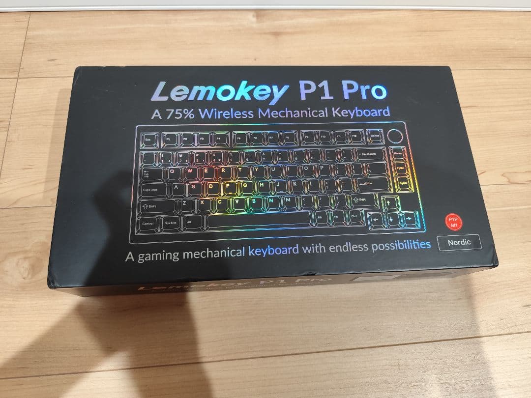 Keychron Lemokey P1 QMK 赤軸 Nordic ISO
