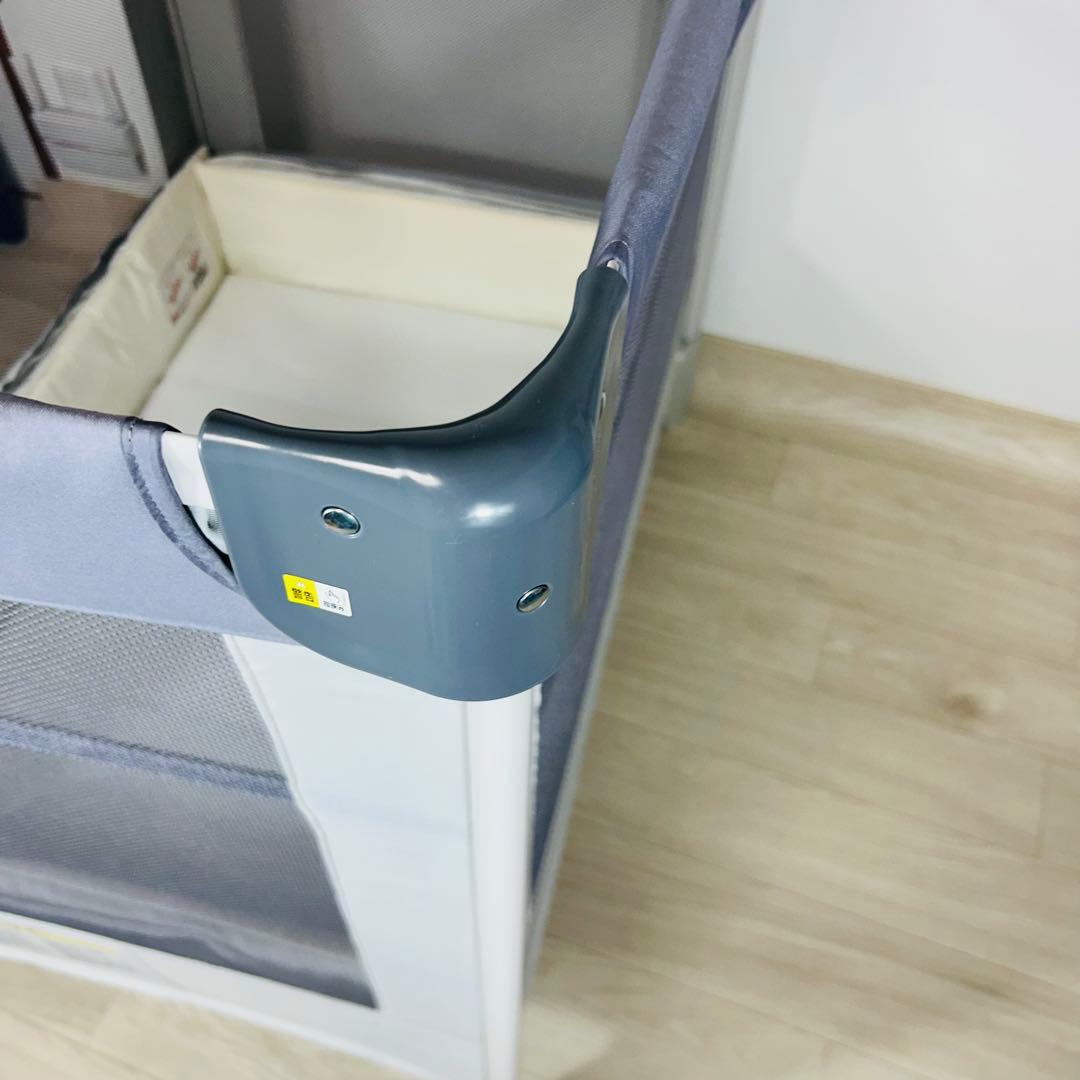 アップリカ ココネルエアー　ベビーベッド グレーベアー